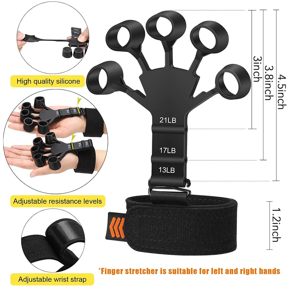 5-60kg/10-130lb Adjustable Grip Strength Trainer Set