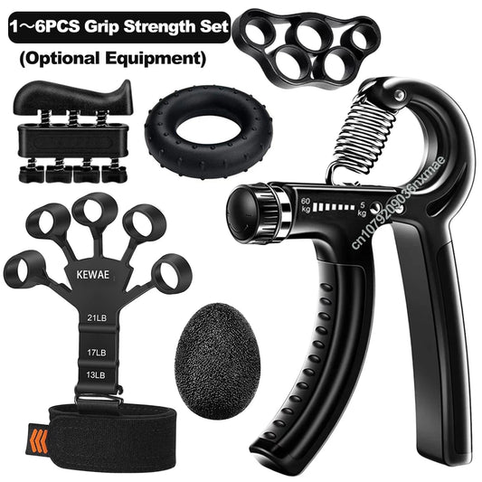 5-60kg/10-130lb Adjustable Grip Strength Trainer Set
