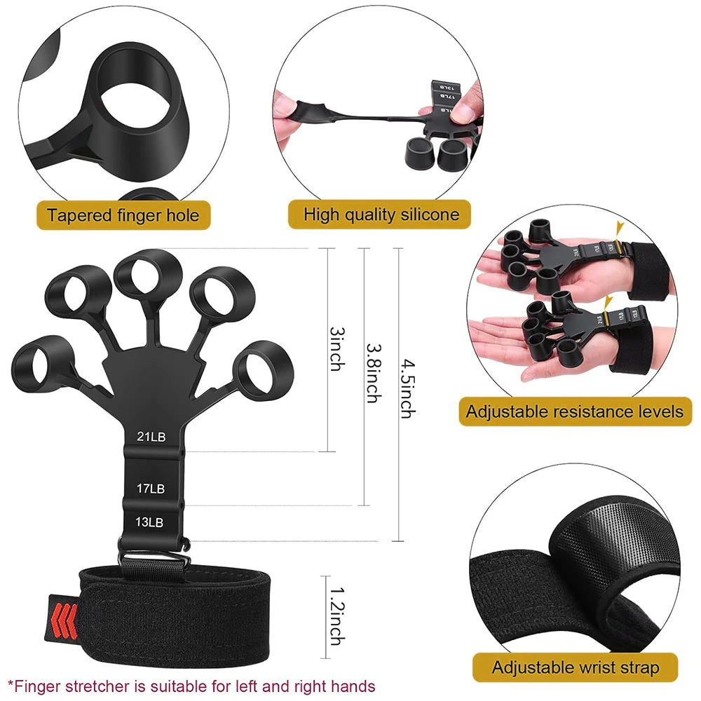 5-60kg/10-130lb Adjustable Grip Strength Trainer Set